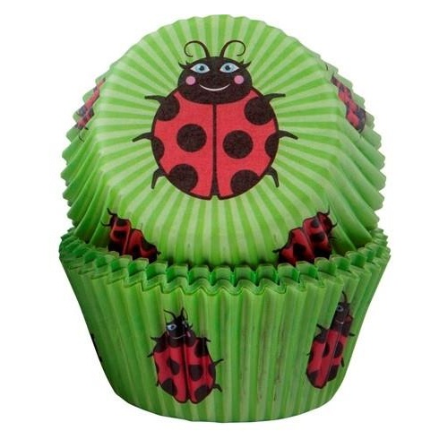 Ladybug Cupcake Cases - 50 Pack