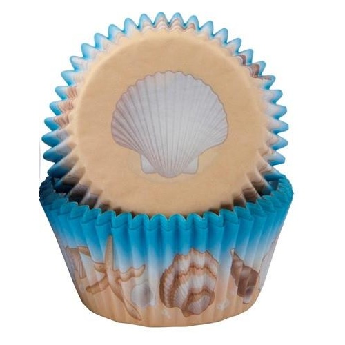 Seashells Cupcake Cases - 50 Pack