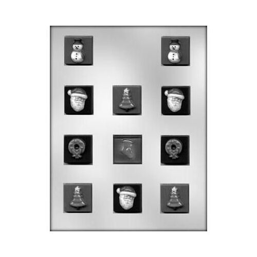 CHRISTMAS SQUARE MINT Chocolate Mould