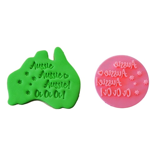 Aussie Aussie Aussie Oi Oi Oi Fondant Stamp