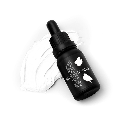 WHITE Sprinks Gel Colour 15mL