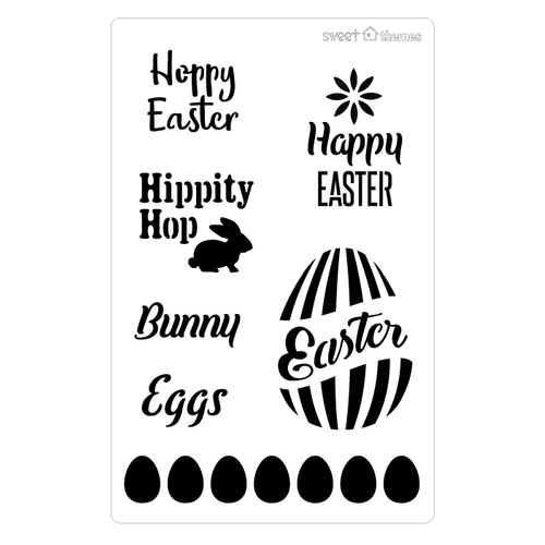 COOKIE STENCIL - Easter Words