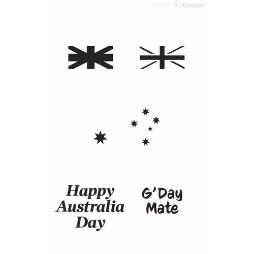 COOKIE STENCIL - Australia Stars