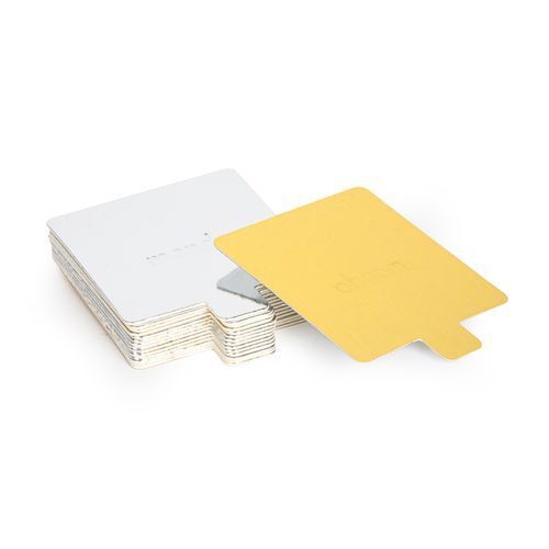 SQUARE CAKE SLIPS Double Sided 80mm (25pc)