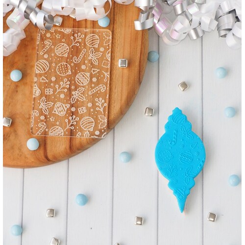 COOKIE DEBOSSER - Christmas Mixed Background Large