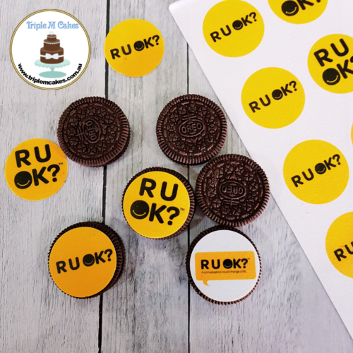 R U OK Edible Image