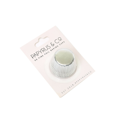 Mini SILVER Baking Cups 50pcs (35mm)