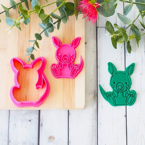 KANGAROO JOEY Fondant Stamp & Cookie Cutter Set
