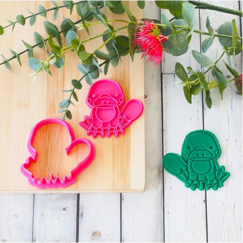 PLATYPUS PUGGLE Fondant Stamp & Cookie Cutter Set