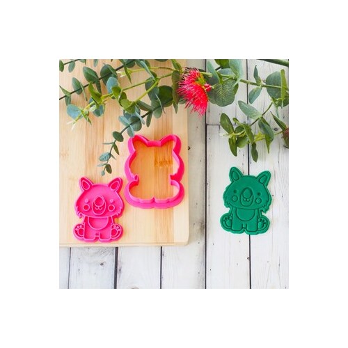WOMBAT JOEY Fondant Stamp & Cookie Cutter Set