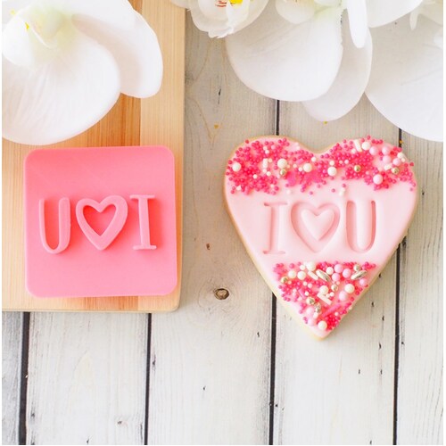 FONDANT EMBOSSER - I Heart U