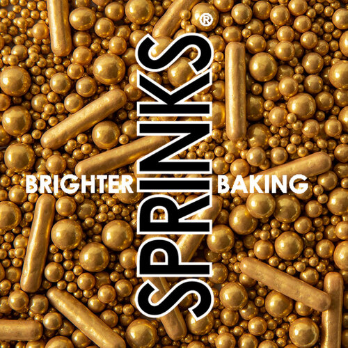 BUBBLE & BOUNCE MATTE GOLD Sprinkles (75g)