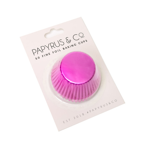 Medium HOT PINK Baking Cups 50pcs (35mm)