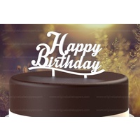 Happy Birthday - White
