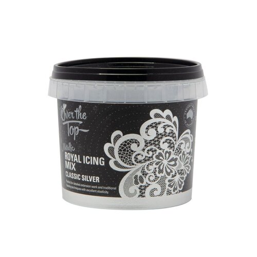 CLASSIC SILVER - Metallic Royal Icing Mix