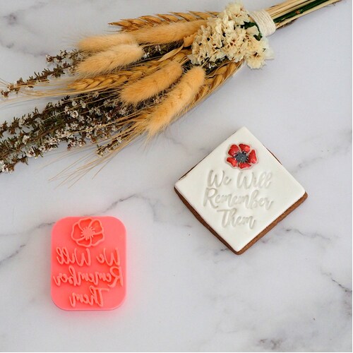 FONDANT EMBOSSER - We Will Remember Them