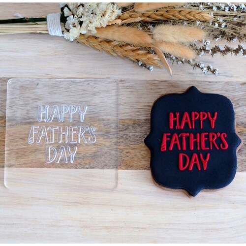 FONDANT DEBOSSER - Happy Father's Day (Tools)