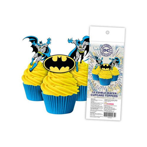 BATMAN | Edible Cupcake Toppers | 16 Pieces