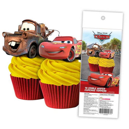 DISNEY CARS | Edible Cupcake Toppers | 16 Pieces