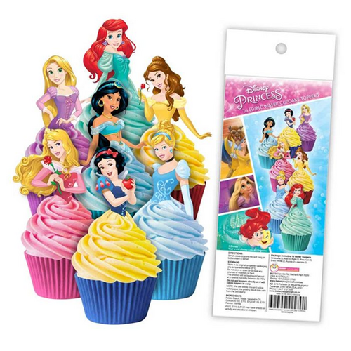 DISNEY PRINCESS | Edible Cupcake Toppers | 16 Pieces