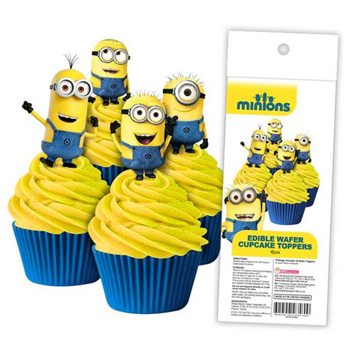 MINIONS | Edible Cupcake Toppers | 16 Pieces