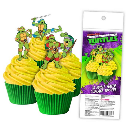 TEENAGE MUTANT NINJA TURTLES | Edible Cupcake Toppers | 16 Pieces