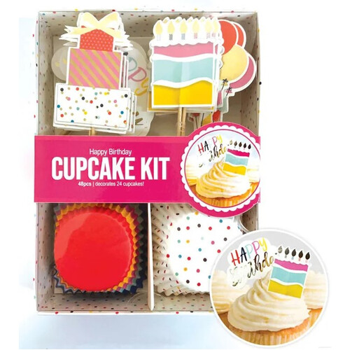 Cupcake Kit - HAPPY BIRTHDAY
