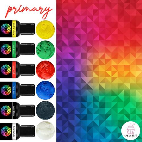 VIVID | PRIMARY 6 PACK | GEL COLOURS | 6 x 21G