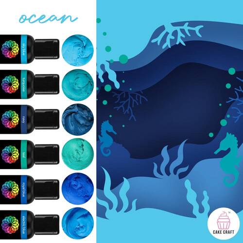 VIVID | OCEAN 6 PACK | GEL COLOURS | 6 x 21G