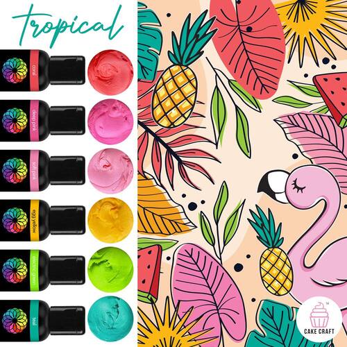VIVID | TROPICAL 6 PACK | GEL COLOURS | 6 x 21G
