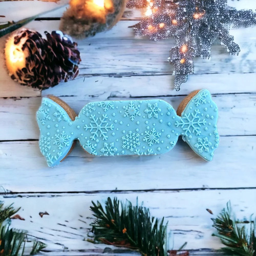 COOKIE DEBOSSER - Christmas Snowflakes Background Large