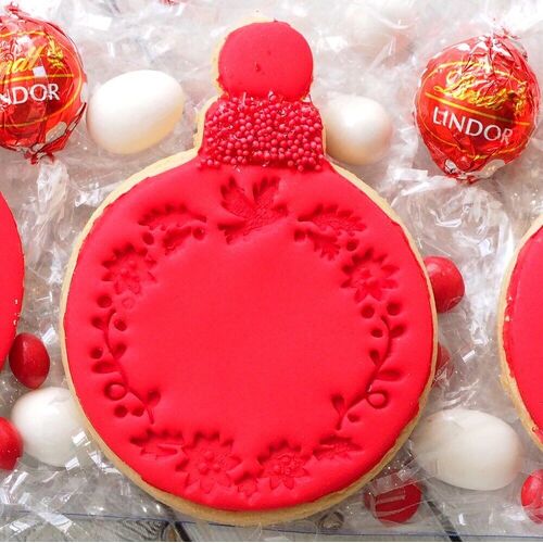 COOKIE EMBOSSER - Wreath with Dove