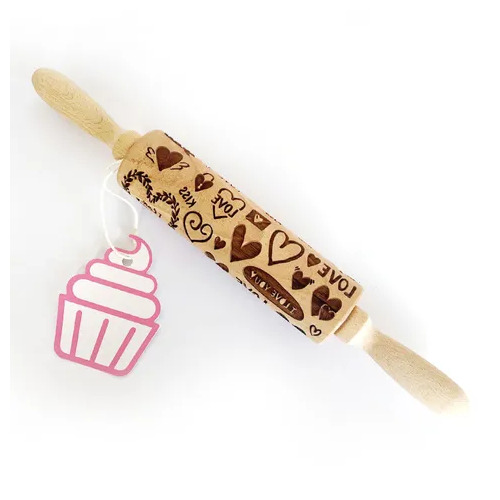 LOVE HEART | WOODEN ROLLING PIN