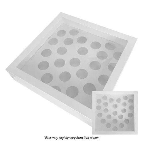 DISPLAY CUPCAKE BOX | HEART SHAPE | 24 HOLES