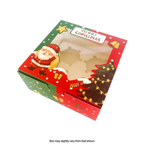 CHRISTMAS CUPCAKE BOX | 4 HOLE