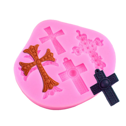 Cross Set of 4 Silicone Mould