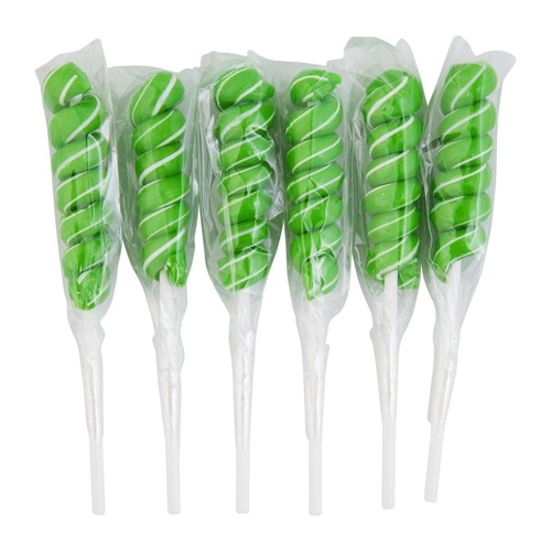 Green Mini Twirl Lollipop