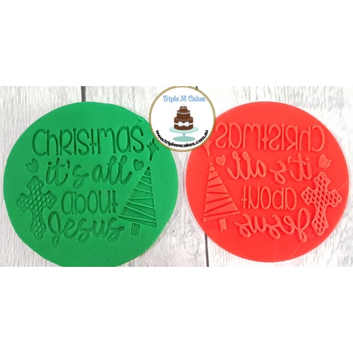 It's All About Jesus Christmas Embossers