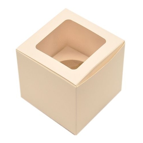 One Hole Cupcake Box (White)