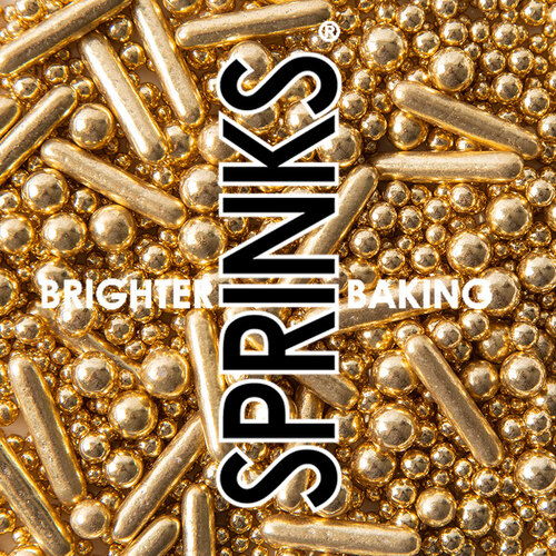 BUBBLE & BOUNCE SHINY GOLD Sprinkles (75g)