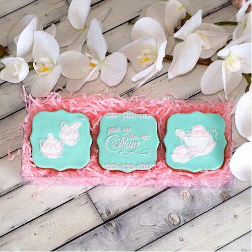 FONDANT DEBOSSER - Tea-rific Set 4pcs