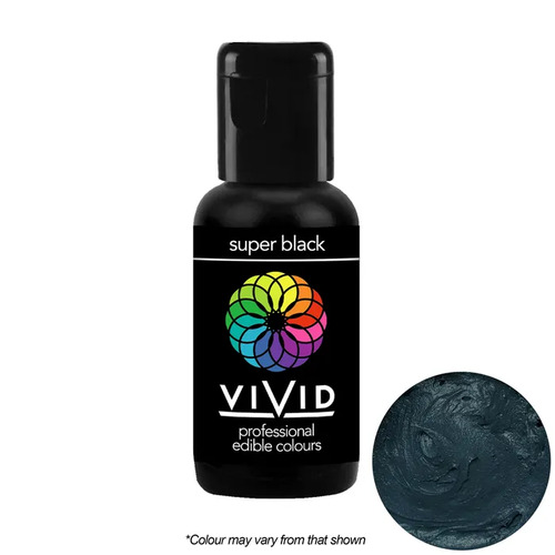 Vivid | SUPER BLACK | Gel Colour | 21g