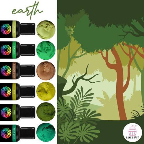 VIVID | EARTHY 6 PACK | GEL COLOURS | 6 x 21G